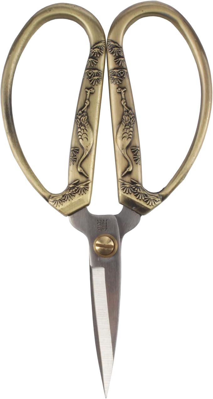 JubileeYarn Crane Motif Small Embroidery Craft Scissors - Bronze - 1 Scissor