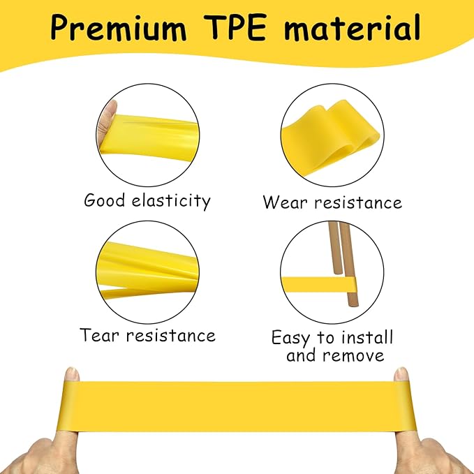 6 Pack Chair Bands for Kids with Fidgety Feet, ADHD Tools for Kids, ROOKEA Sensory Room Must Haves for Adhd Kids Fidget Chair Bands Autism Classroom Must Haves ADHD Tools for Classroom Home Chairs