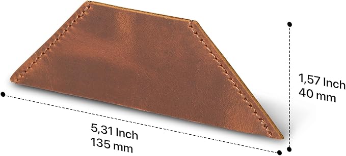 Londo Genuine Leather Handmade Bookmark (Set of 2) (Triangle, Camel)