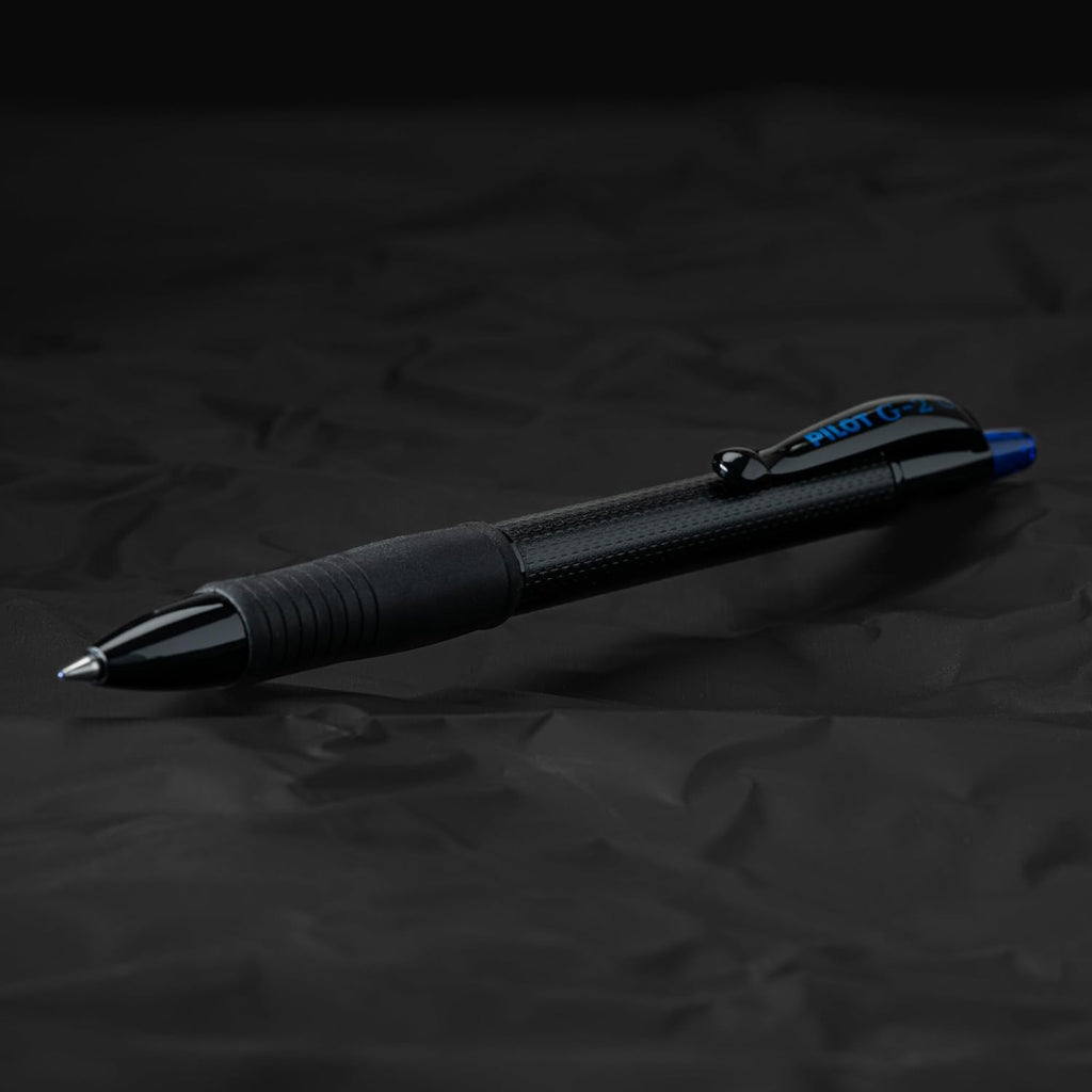 PILOT, G2 Edge Blue Premium Gel Roller Pens, Sensory Writing Experience, 12ct box, Fine Point 0.7 mm