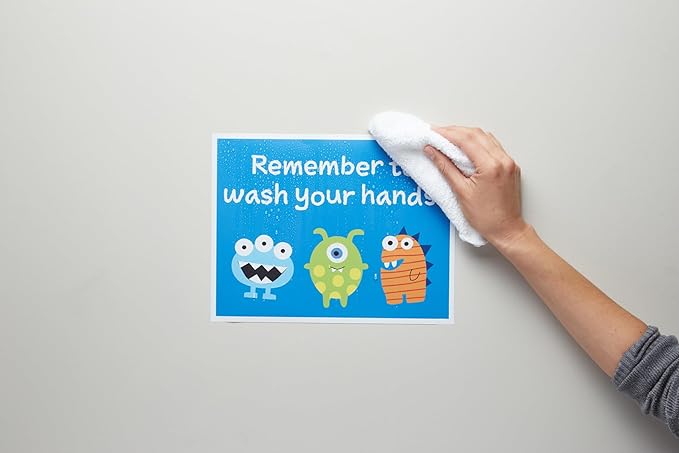 Avery Customizable Removable Wall Decals, 8.5" x 11", Tear and Water Resistant Printable Labels, 3 Blank Wall Decal Stickers (61512)