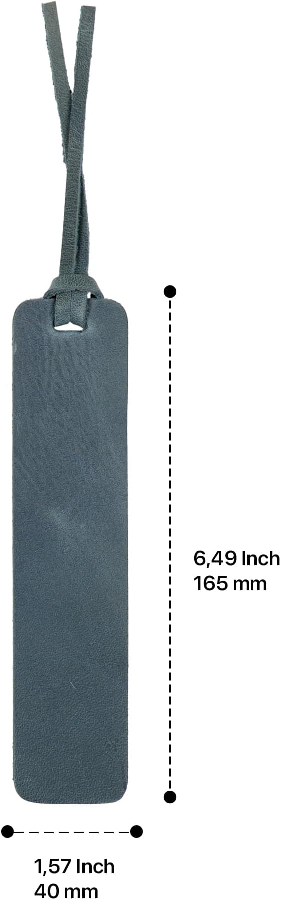 Londo Genuine Leather Handmade Bookmark (Set of 2) (Knotted, Blue)