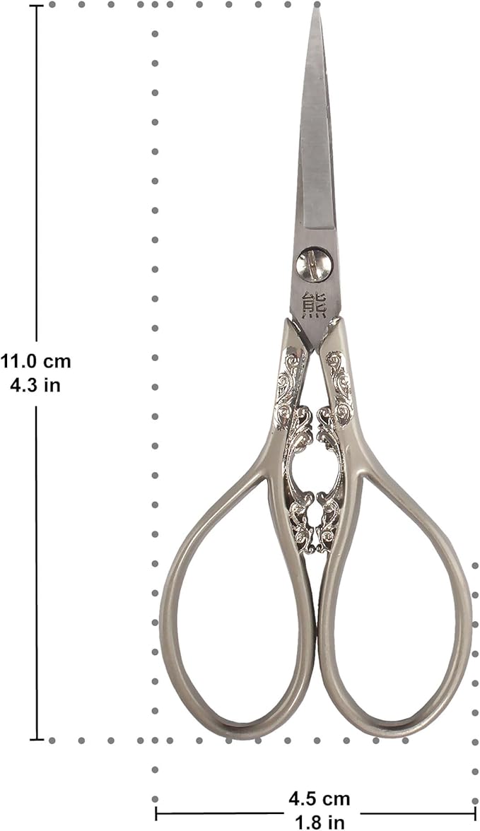 JubileeYarn Scrollwork Embroidery Scissors - Nickel - 30 Scissors