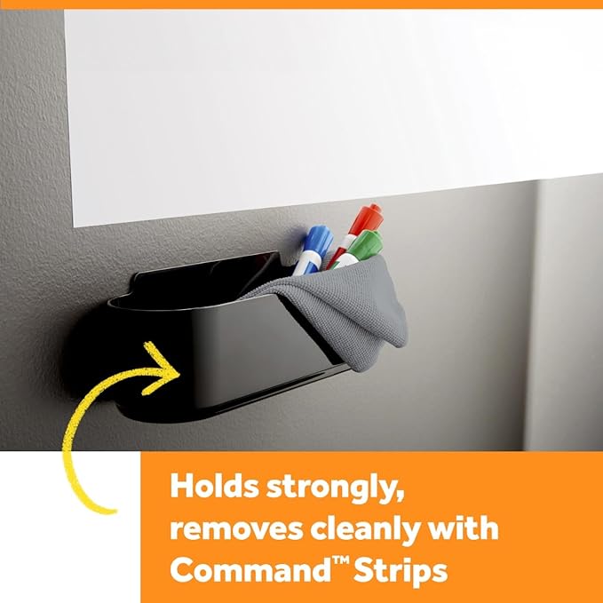 Post-it Dry Erase Accessory Tray, Black (DEFTRAY)