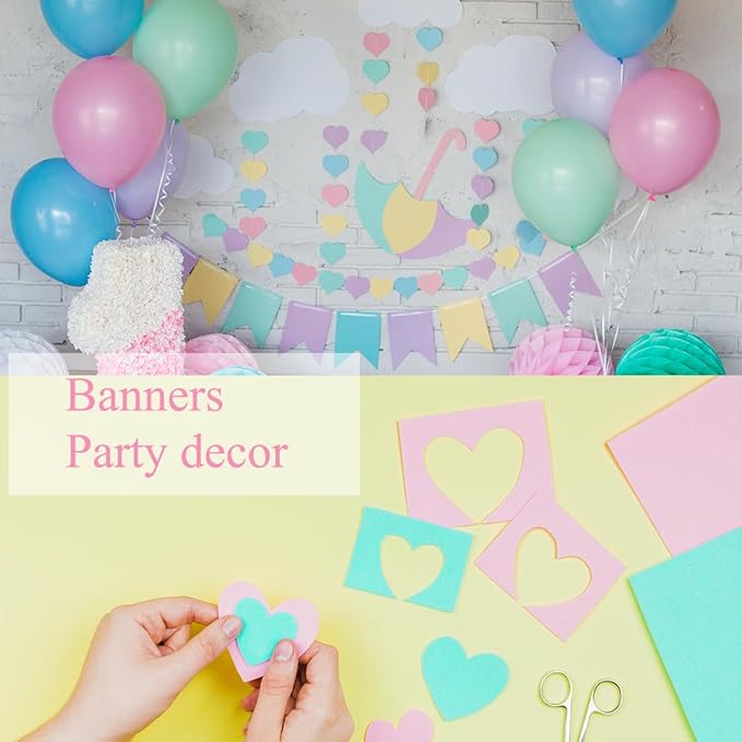 100 Sheets Colored Cardstock 8.5 x 11 Paper Pack,20 Assorted Colors, Double Sided Printed Cardstock Paper, for DIY Arts,Card Making, Scrapbooking,School Decor Supplies -65 lb