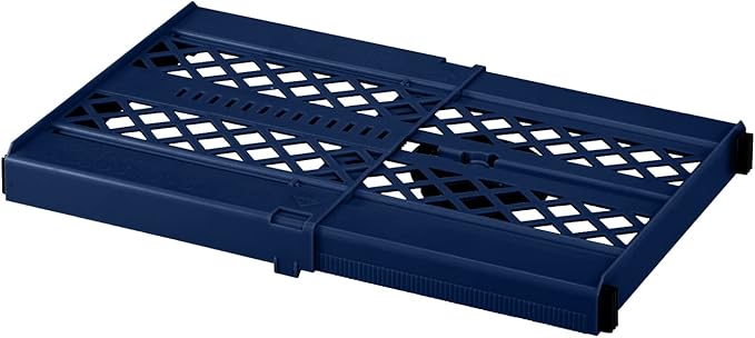 LockerMate Adjust-A-Shelf Locker Shelf, Extends to Fit Your Locker, Easy to Use, Perfect for School, Office, Gym, Blue