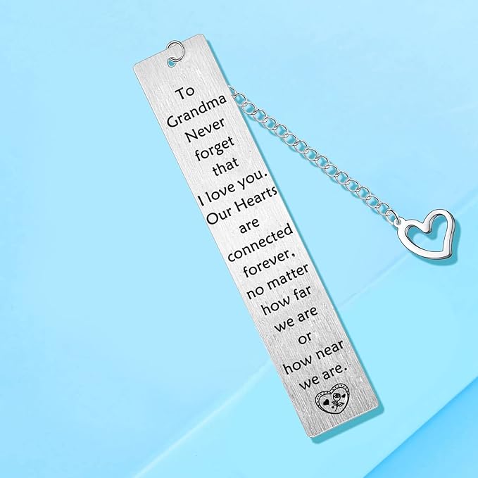 Grandma Bookmarks Mother's Day Gifts for Grandma Birthday Gifts from Granddaughter Grandson Grandma Gifts from Granddaughter Grandma Bookmark Keepsake Present