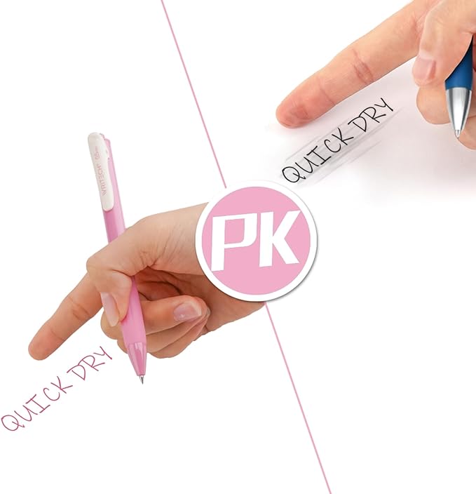 WRITECH Retractable Gel Pens Quick Dry Ink Pens Fine Point 0.5mm 10 Assorted Unique Vintage Colors For Journaling Drawing Doodling and Notetaking (Vintage 1)