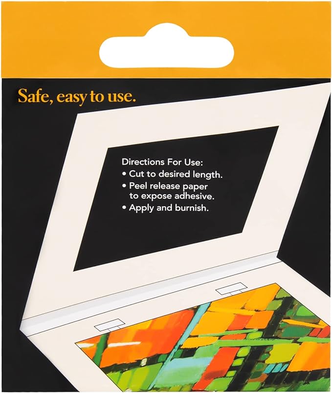 Lineco Self-Adhesive Linen Hinging Tape, 1.25 Inch x 35 Feet, Neutral pH Acrylic Adhesive, Acid-Free, Hinging Artwork, White