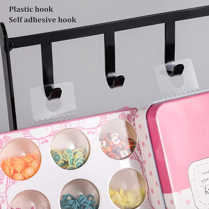 Prudiut 1600 Pcs Hang Tabs Round Hole Hang Tags Self-Adhesive Hanging Tabs Heavy Duty Display Tags for Hanging Retail Displays(1×1.5 Inch)