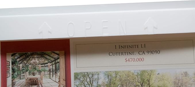 Outdoor Real Estate Brochure Box with Snap Shut Lid, Take One Document Holder Can Hold 100, 8.5 x 11 Documents, Flyers, Literature and Other Outdoor Marketing Needs