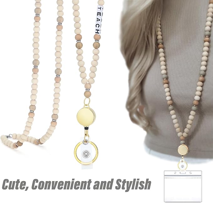 SAM & LORI Teacher Lanyard Lanyards for Id Badges Lanyards for Keys Retractable Lanyards for Id Badges Holder Cute Keychain Lanyard Women