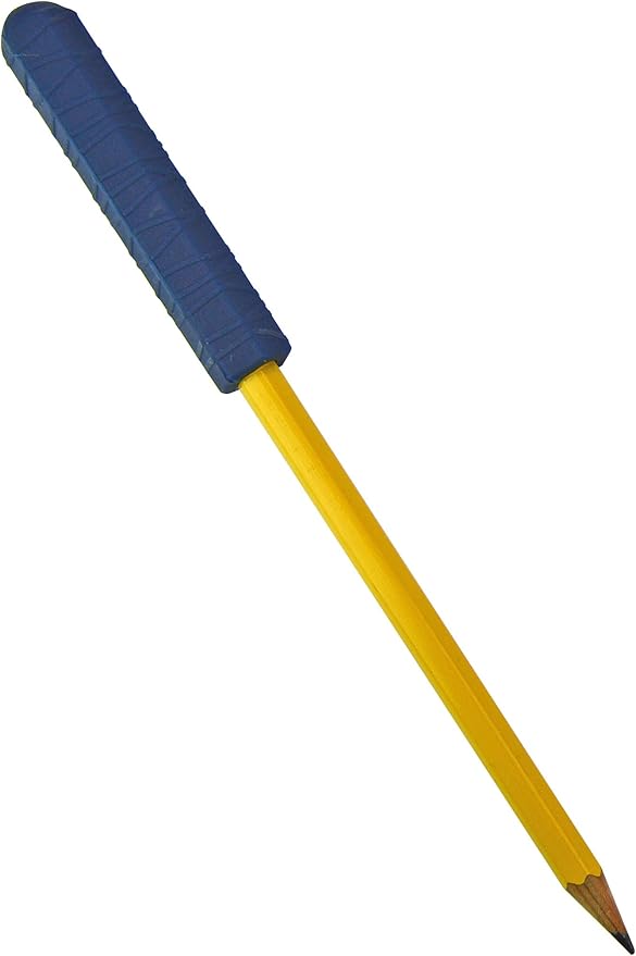 The Pencil Grip Chewberz Pencil Toppers, Latex-Free Chewable Pencil Toppers, Navy Blue, Set of 3 - TPG-883
