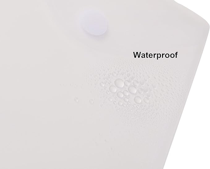 6’’ x 9’’ Vertical Clear Plastic Envelopes Receipt Stickers File Storage 30 Pack Hook Loop Closure