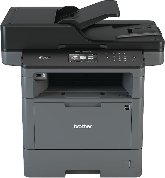 Brother Monochrome Laser Printer, Multifunction Printer, All-in-One Printer, MFC-L5900DW, Wireless Networking, Mobile Printing & Scanning, Duplex Print, Copy & Scan, Amazon Dash Replenishment Ready