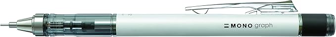 Tombow Mechanical Pencil, Monograph 0.5mm, White (DPA-134A)