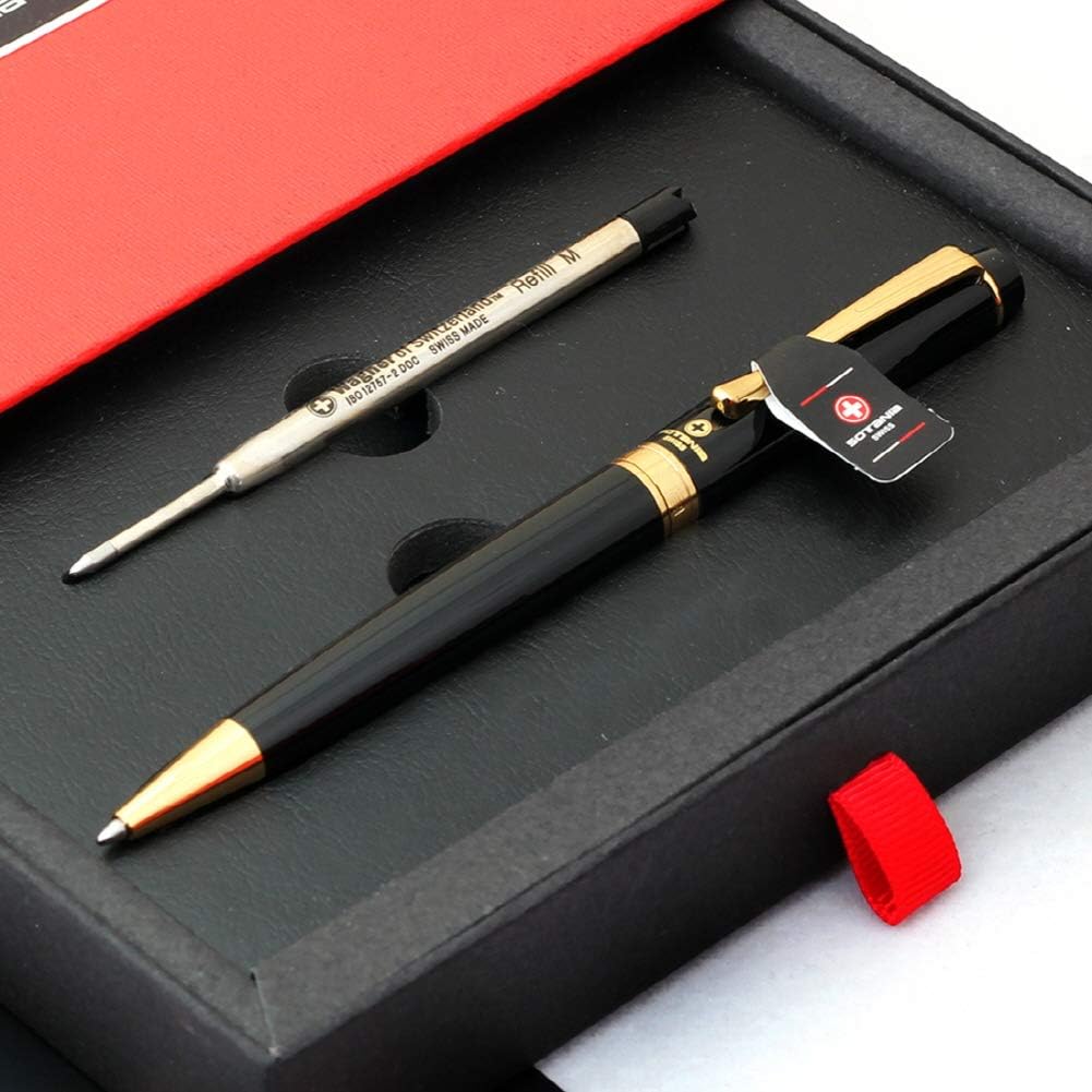 Swiss Engraved Pen – Free Custom Engraving, Refillable Ballpoint, Personalized Luxury Pen for Men & Women