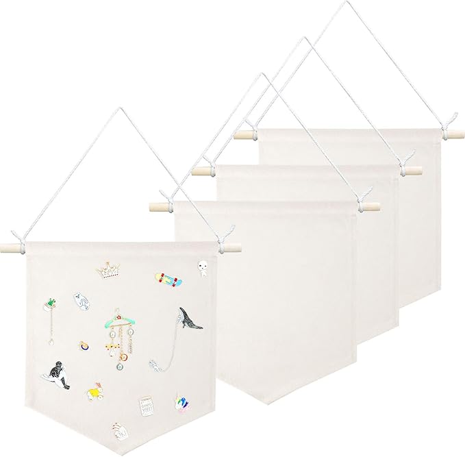 Boao 4 Pcs Boho Classroom Decor Hanging Classroom Decorations Wall Display Banners Elementary Wall Art Banner Welcome to Teacher Gift (Classic,White)