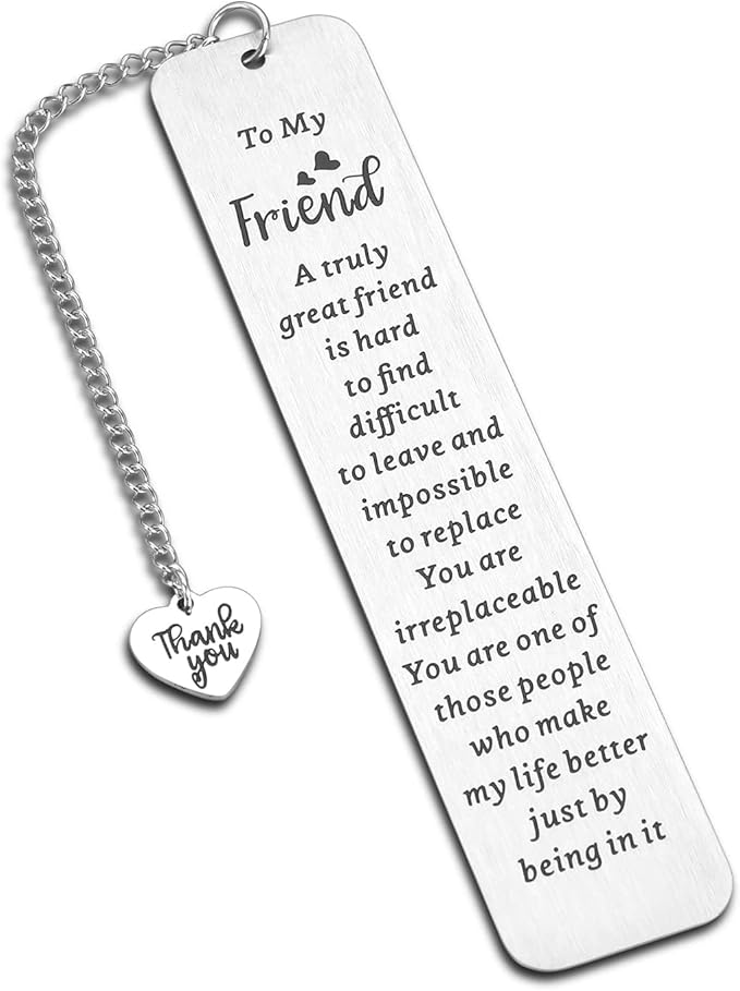 Bookmark Gifts for Best Friend Friendship Gift for Women Christmas Stocking Stuffers Friends Sentimental Gifts for Friend Best Friend Birthday Graduation Gifts for Women Female Friend Gift Ideas