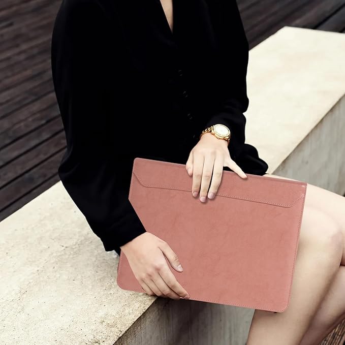 Free Engraved Name, Customized Pink Binder Portfolio, 3 Ring Binder Padfolio, Business Organizer Folio with Zipper, A4 Letter Sized Clipboard Portfolio, Gift for for Women/Girls, Pink