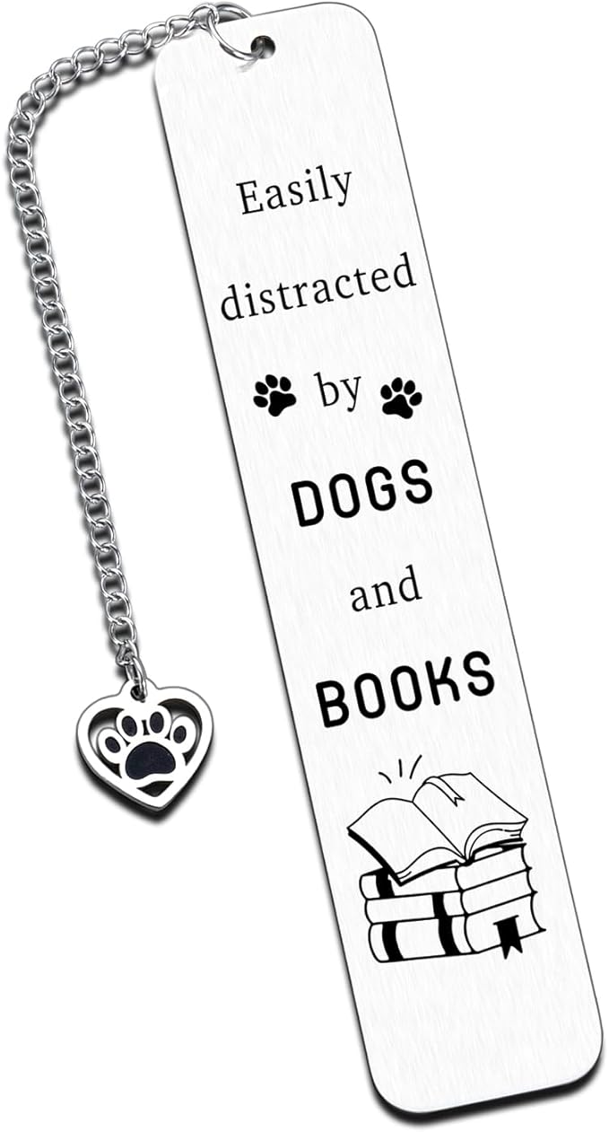 Funny Dog Bookmark for Reading Women Dog Lover Gifts, Book Lover Gifts for Female Friends Cute Bookmark Gifts for Dog Mom Owner Christmas Stocking Stuffers for Women Men Reading Supplies for Women Her
