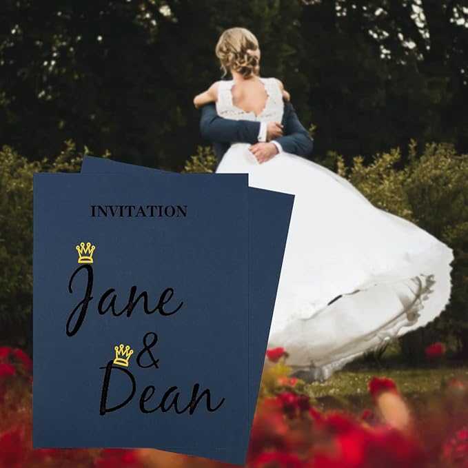 Wishop 20 Sheets Colored Thick Paper Cardstock Blank for DIY Crafts Cards Making, Invitations, Scrapbook Supplies (Navy Blue, 8.5 x 11 inches)