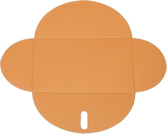 PATIKIL Gift Card Envelopes, 12 Pack Heart Shaped Clasp Small Gift Cards Holder Mini Envelope for Birthdays Weddings, Orange