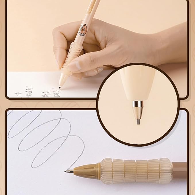 4 Pcs Mechanical Pencils 0.5mm Cute Capybara Mechanical Pencil Kawaii Cartoon Pencils School Pencil for Kids Students Girls Women (4Pcs Capybara)