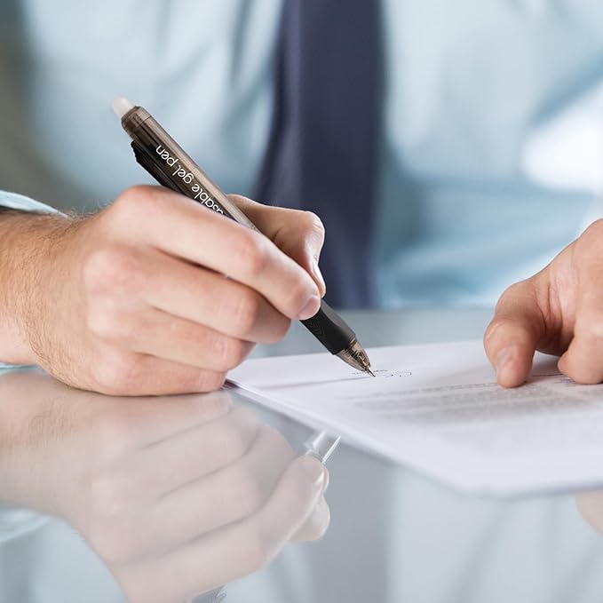 12-Pack Erasable Pen Set,Erasable pens, Erasable Gel Pen, 12-Pack, fine 0.7mm Erasable Pen for a smooth writing experience - perfect for school, office and as a gift for kids or friends.