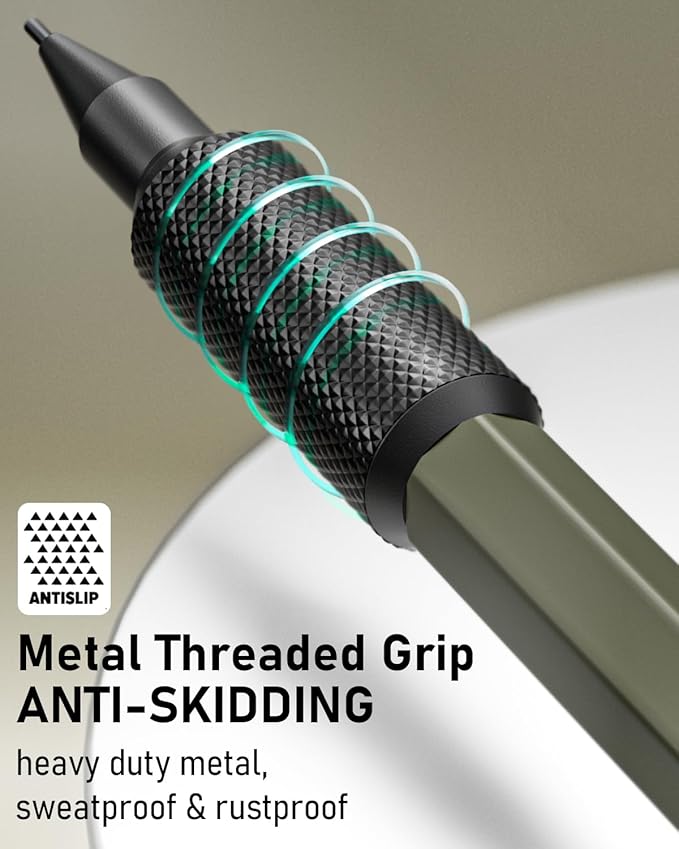 Nicpro 3 PCS 1.3 mm Mechanical Pencil Set 3 Colors with 36 Lead Refill, 3 Eraser - Weatherproof Metal MP2000 Heavy Duty Carpenter Pencil for Outdoor Marking Drafting Drawing Woodworking