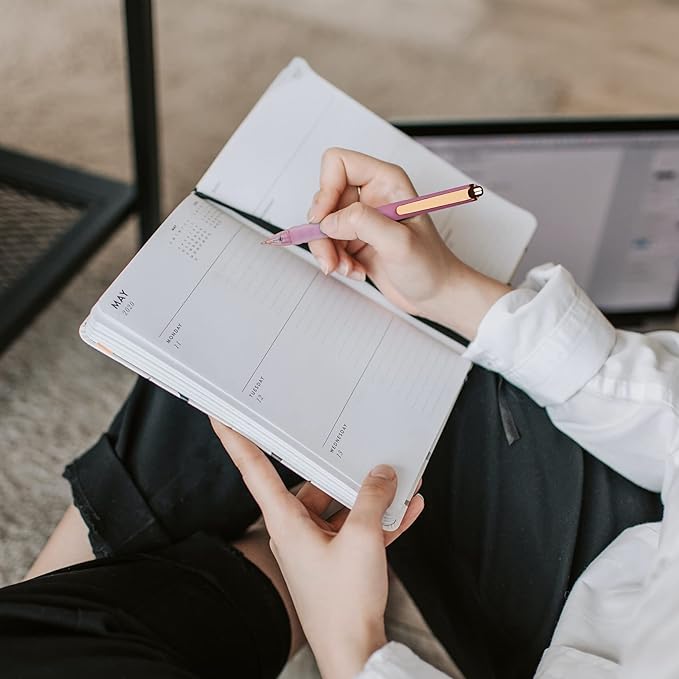 Pens Ballpoint 18-pcs Pens Medium Point Smooth Writing Pens Bulk Pens Black Ink 1.0 mm Journaling Pen Office Supplies for Women & Men