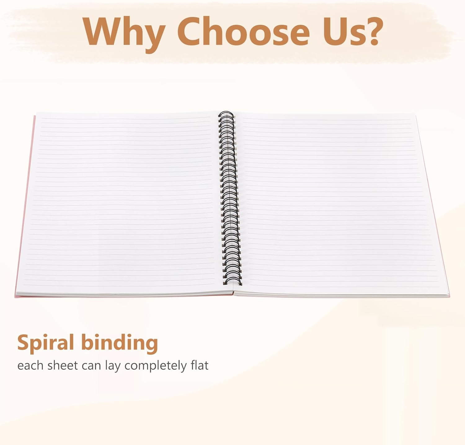 Fuutreo 12 Pcs Spiral Notebook for Work A5 8.3 x 5.7 Inch College Ruled Spiral Journal Notebook Kraft Cover Notebook Ruled Paper, 12 Color, 60 Sheets, 120 Pages for Office School (Vibrant Color)