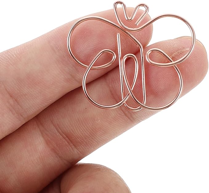 NUOBESTY 20pcs Bookmark bookbaga Creative Shaped Paper Clips File Document Paper Clips Work Folder Office Supplies folders Office Document Clips Delicate Paper Clip Nordic Peacock Decorate