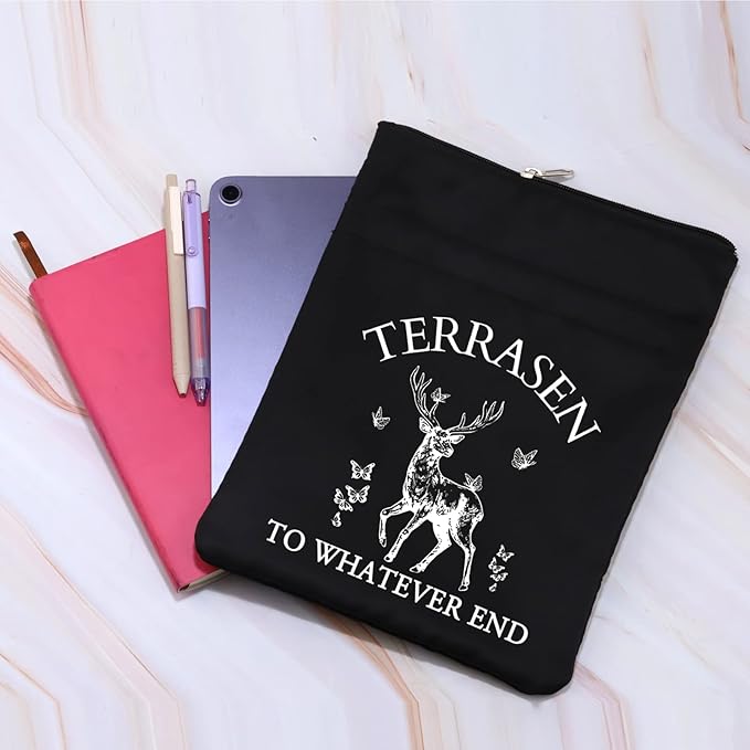 Novel Book Sleeve Novel Book Cover SJM Literature Gift Kingdom of Ash Gift Night Court Gift Terrasen Gift Bookish Gift (Terrasen Bblk)