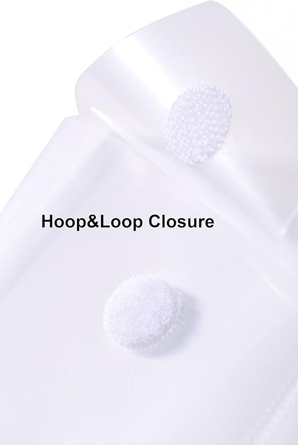 3’’ x 5’’ Vertical Plastic Envelopes Hook Loop Closure Coupon Receipt Sticker Holder 30 Pack