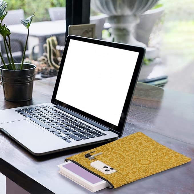 Vintage Flower Book Sleeve Book Lovers Gifts Autumn Style Waterproof Book Cover Book Accessories Book Covers for Paperbacks Book Pouch Book Protector with Front Pocket for Women Girls Readers Friend