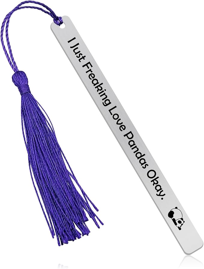 Panda Bookmark Panda Lover Gift Bookmark Book Lover Gift Animal Lover Gift for Girls Gift for Panda Lover Panda Theme Bookmark Christmas Graduation Birthday Gift for Panda Lover Daughter