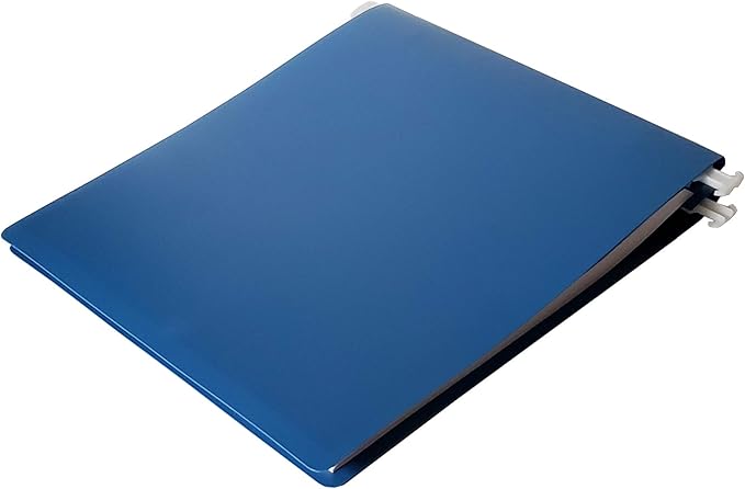 Wilson Jones 9.5" X 11" Hanging Data Binder, 6" Capacity - Blue
