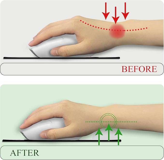 Funny Duck Ergonomic Mouse Pad with Wrist Rest, Mouse Pads for Desk, Gaming Mouse Pad Wrist Support, Cute Mousepad with Non-Slip Pain Relief PU Base, Cute Home Office Desk Accessories Decor