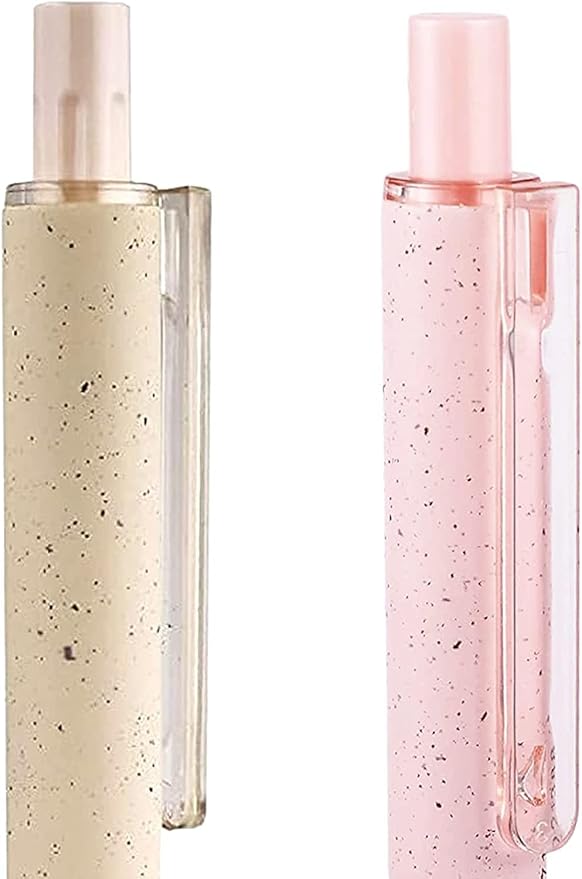 12 Pack Cute Pink Pens Black Ink for Note Taking Writing Retractable Gel Pen Pretty Quick Drying Ink 0.5mm Ballpoint Fine point Pretty Premium Office Students School Art Supplies (Mixed)