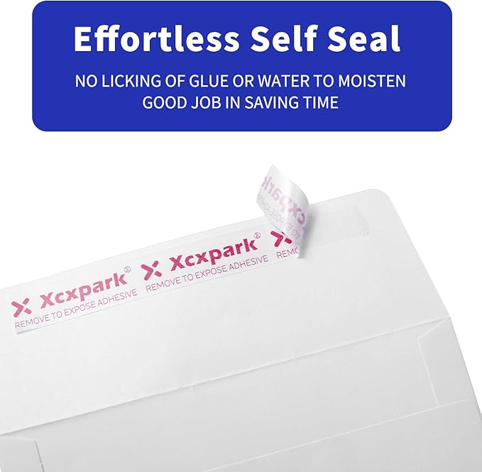 100 Qty Printable A6 Invitation Envelopes 4.75 x 6.5 inches Cards, Self Seal 120GSM White Paper Envelopes for Invitations, Papers, Photos, Documents, Wedding, Baby Shower, Easy to Seal Peel