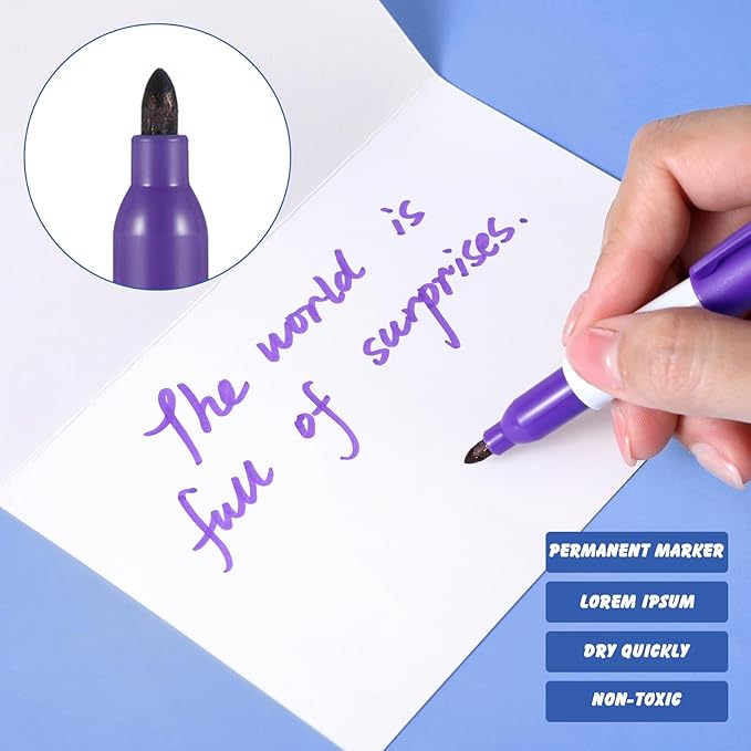 Ctosree 80 Pcs Mini Markers for Nurses Badge Mini Markers with Golf Keychain Clips Golf Ball Point for Office Classroom Supplies(Permanent)