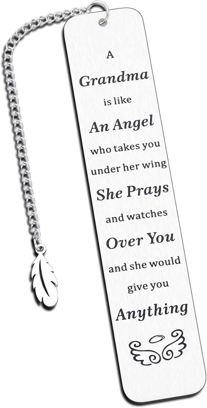 Christmas Gifts for Grandma, Grandma Christmas Bookmark Grandma Gifts Mothers Day Gifts for Grandma Women Nana Things for Grandma Birthday Grandparents Gifts from Granddaughter Grandson Teens Kids