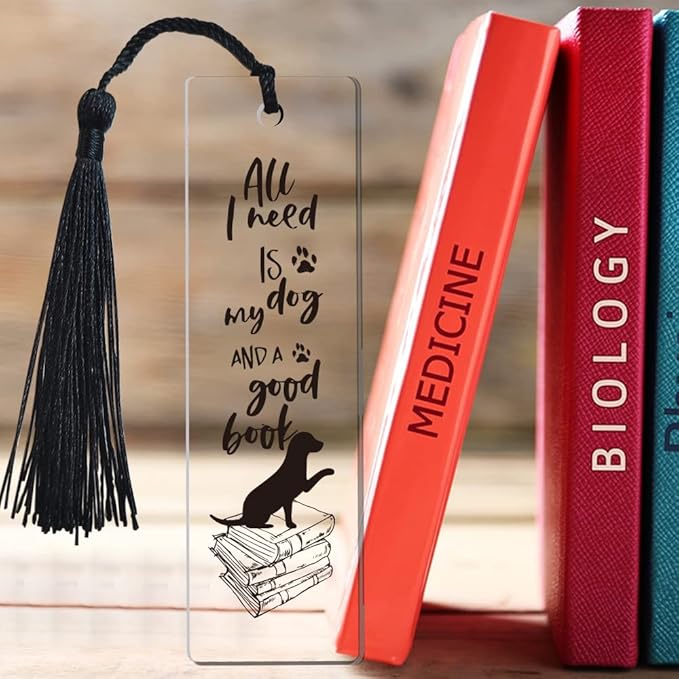 Dog Bookmark Inspirational Bookmark Gifts for Women Dog Owner Girls Bookworm Sister Daughter Lovers Book Female Friend Sister Gifts Friendship Gifts
