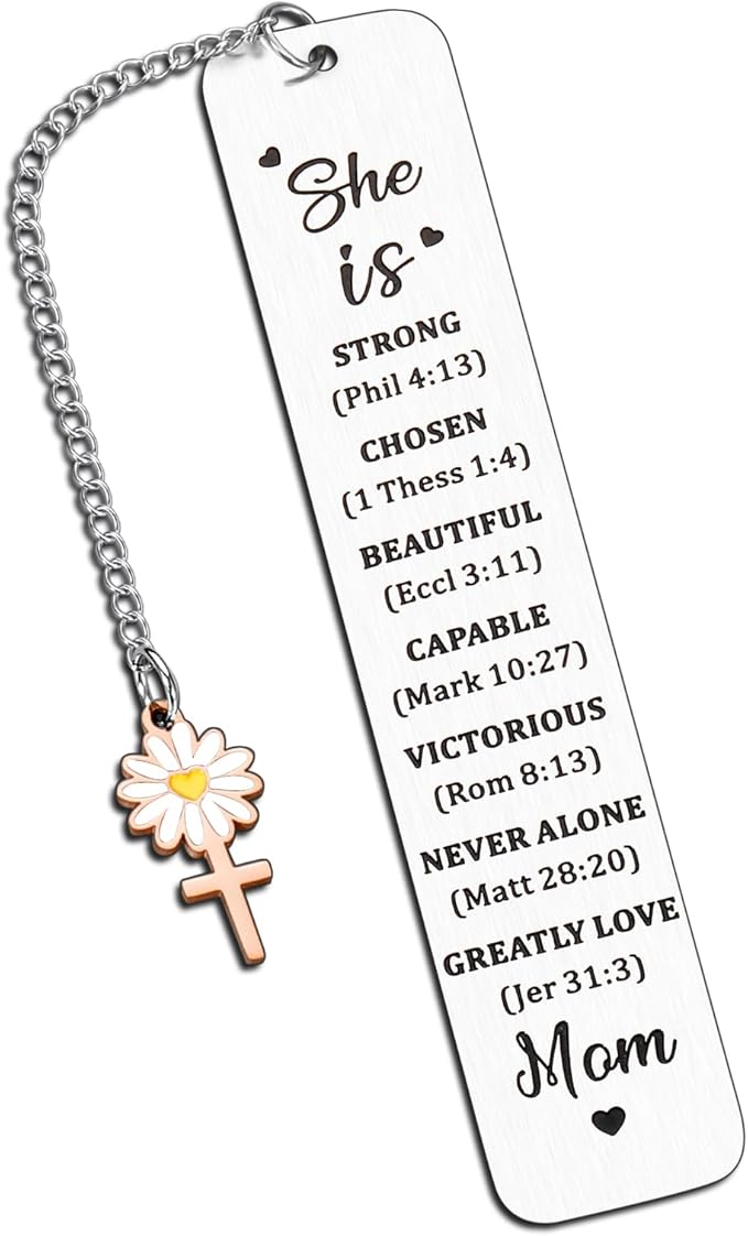 Gifts for Mom from Daughter Son Birthday Bible Bookmark for Women Mothers Day Valentines Christmas Gifts for Mother Mommy Mom to Be Bonus Mom Grandma from Teens Kids Book Lovers Sentimental Gift Idea