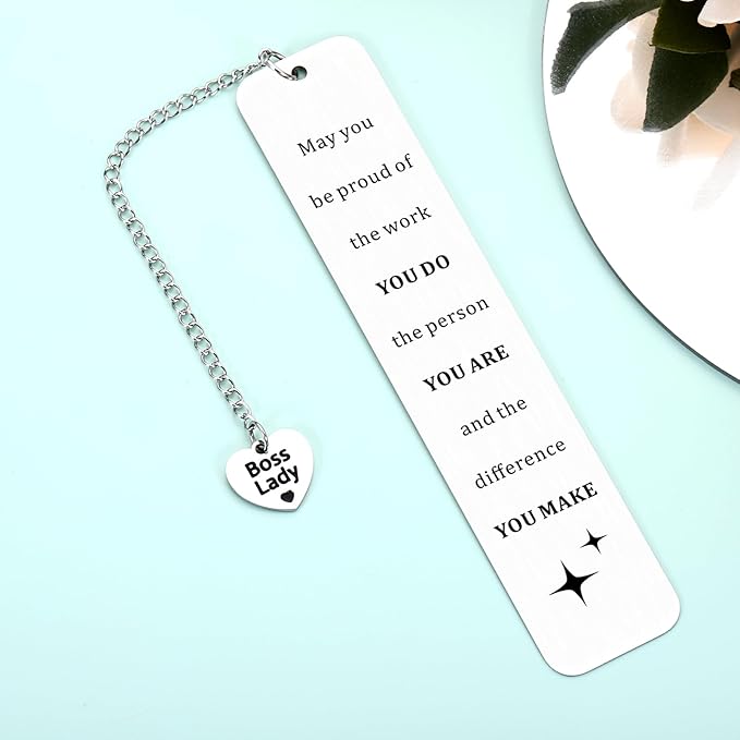 Stocking Stuffers for Boss Lady-Promotion Gifts for Women Book Mark for Reading Women White Elephant Gift for Bosses Secret Santa Gift for Female Best Manager Gifts Boss Leader Gift