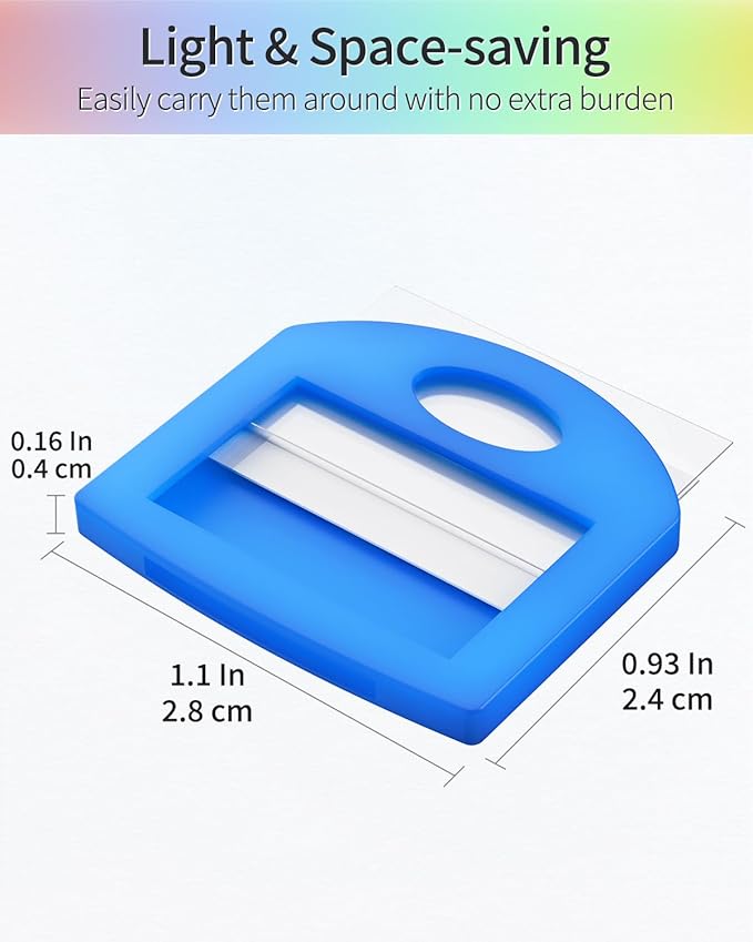 Uniclife 12 Pack Round Key Caps Covers and 12 Pack Key Cap Tags with Blank Paper Labels & Clear Windows Colorful Key Identifiers Protectors for Regular Flat House Keys (Not for Odd-Shaped Keys)