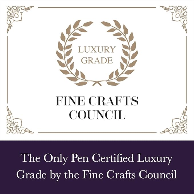 Bond & Regent Gloss Black & 24 Karat Gold - Certified Luxury Grade Rollerball Pen | Nice Gift for Men & Women