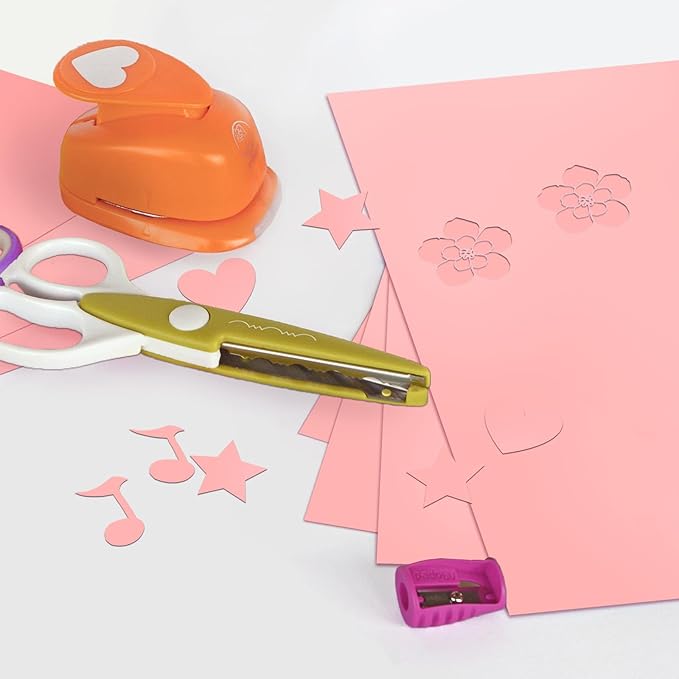 100 Sheets Pink Cardstock 8.5 x 11 65lb Paper, Goefun Pink Card Stock Printer Paper for Arts & Crafts, Presentations, Stationary Printing