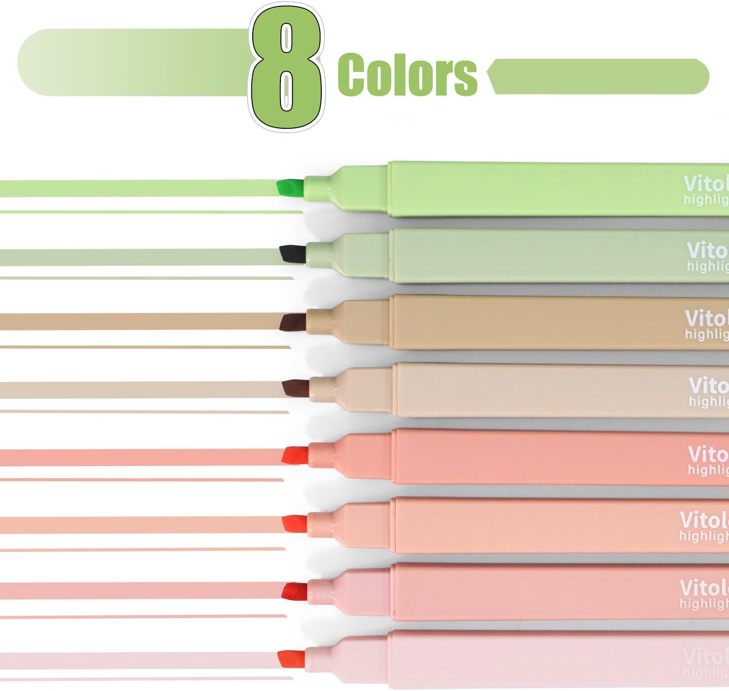 Highlighters Assorted Colors,8pcs Bible Highlighters No Bleed Hghlighter Markers for Journaling Back to School Teacher Supplies Office Supplies